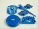 CNC alu Dress up kit na motor modr barva
